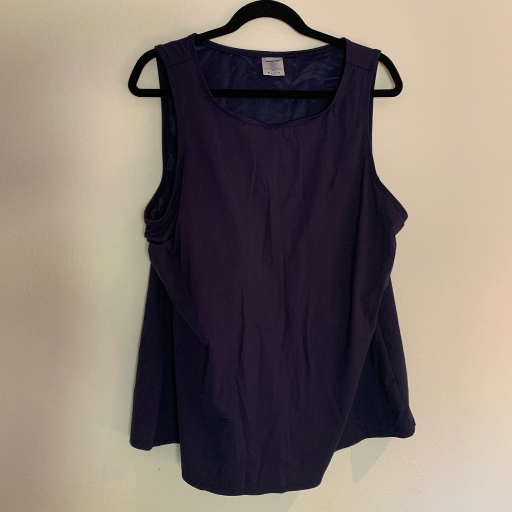 Lands End Size 20 Navy Bathing Suit Top - Never Worn!